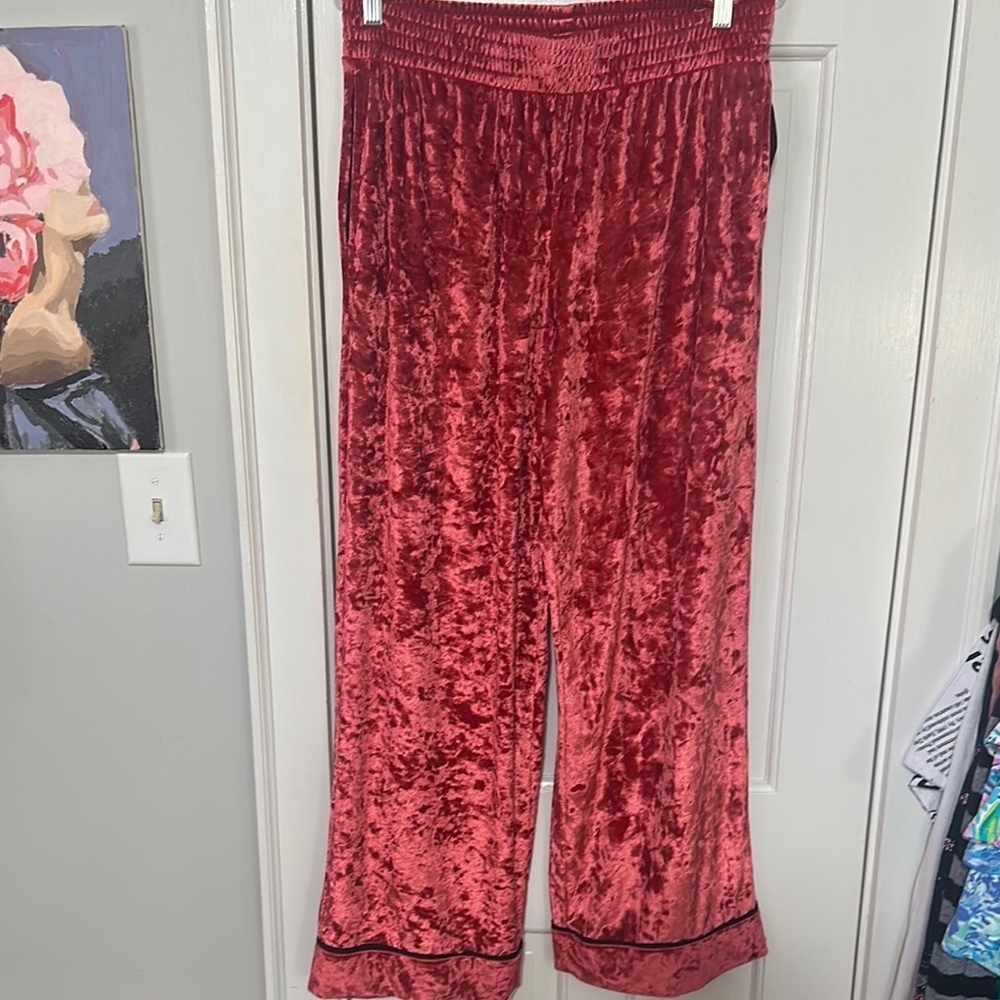 Sofia intimidates by Sofia Vergara velour pajama pants — size large